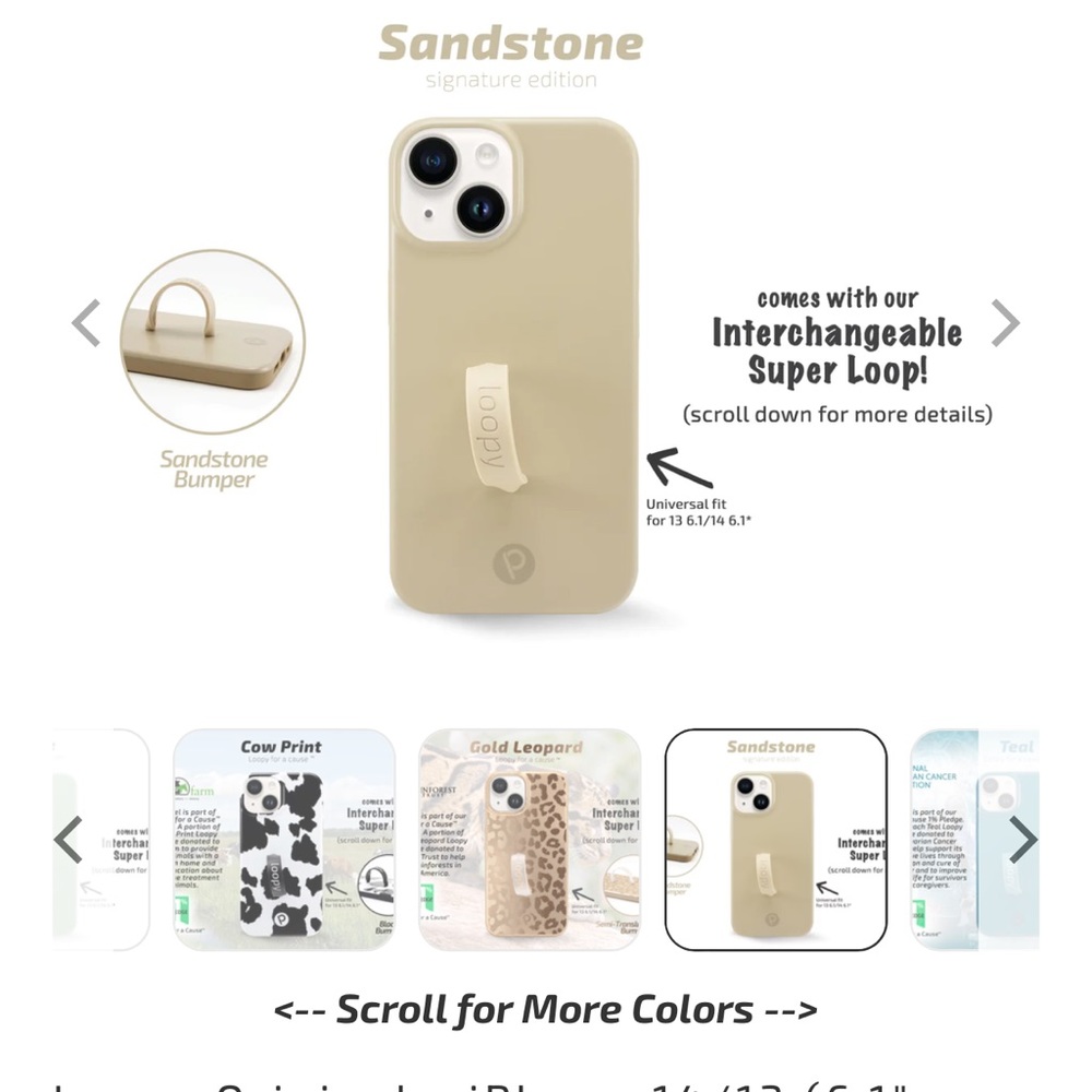 Loopy matte iPhone 14 phone case